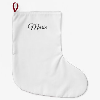 Grande Chaussette De Noël personnalisé ajouter votre nom noël personnalisé
