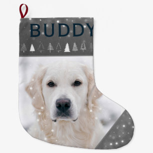Grande Chaussette De Noël Photo de Noël personnalisée Chien ou Chat Stocke