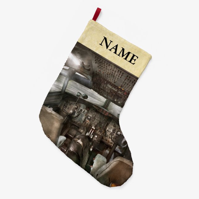 Grande Chaussette De Noël Pilote - habitacle - nous avons besoin de pilote (Devant (Accrochage))