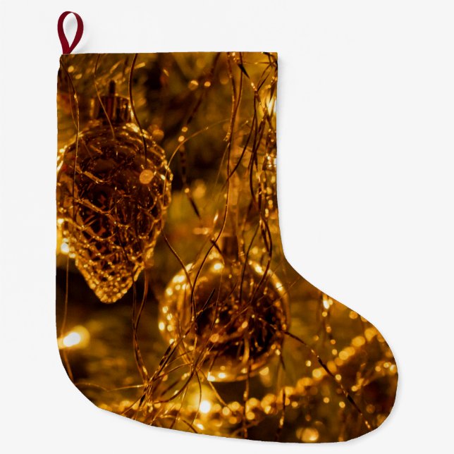 Grande Chaussette De Noël Pine de Noël (Devant)