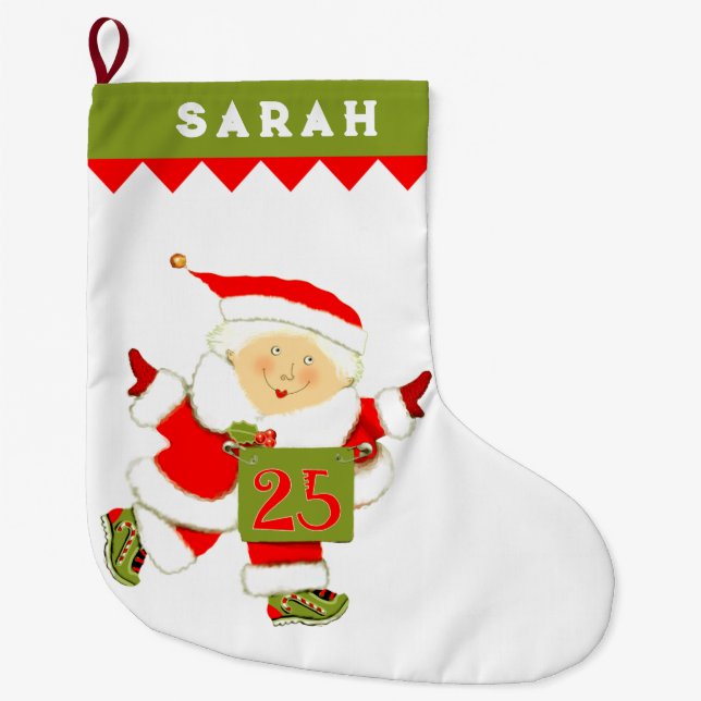 Grande Chaussette De Noël Piste d'athlétisme (Devant)