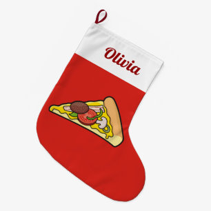 Grande Chaussette De Noël Pizza Slice