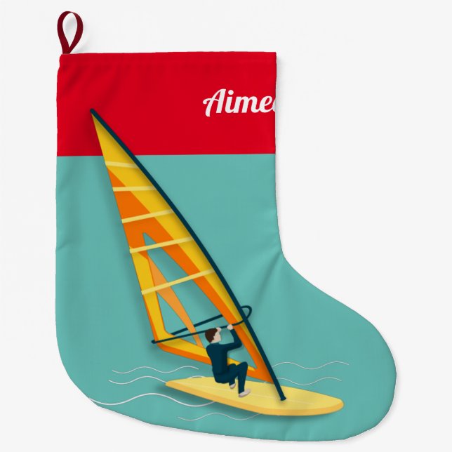 Grande Chaussette De Noël Planche à voile (Devant)