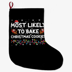 Grande Chaussette De Noël Plus susceptible de faire cuire des biscuits de No