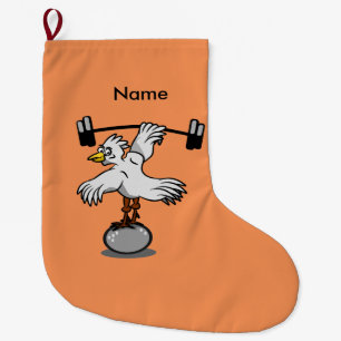 Grande Chaussette De Noël Poids de levage de poulet