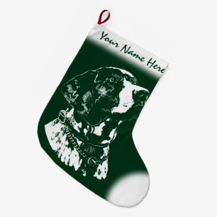 Grande Chaussette De Noël Pointer Dog Christmas Stocking Amoureux de les chi
