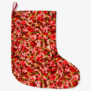 Grande Chaussette De Noël Points de fête 6-Noël Stocking