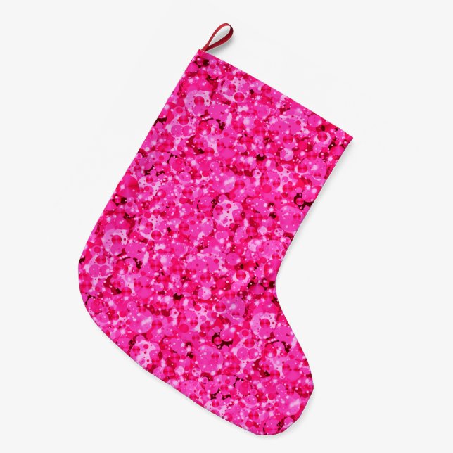Grande Chaussette De Noël Points de fête 9-Noël Stocking (Devant (Accrochage))