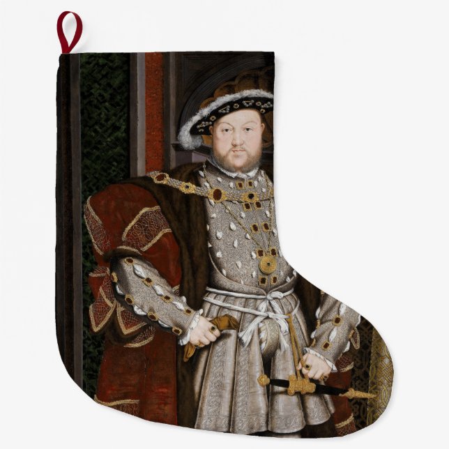 Grande Chaussette De Noël Portrait de Henri VIII (Hans Holbein le jeune) (Devant)