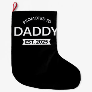 Grande Chaussette De Noël Promu Papa Estimé 2025 II