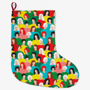 Grande Chaussette De Noël Puissance des filles