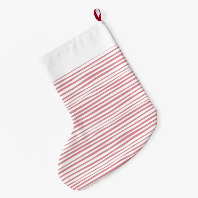 Grande Chaussette De Noël Rayures (Dos (Accrochage))