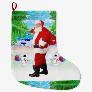 Grande Chaussette De Noël Réservation de Noël, Père Noël