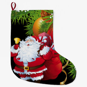 Grande Chaussette De Noël Réservation de Noël, Père Noël