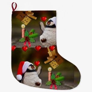Grande Chaussette De Noël Réservoir de Noël, Pingouin