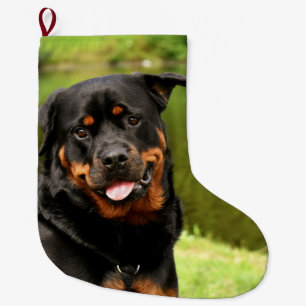 Grande Chaussette De Noël Rottweiler Joyeux Noël Stocker