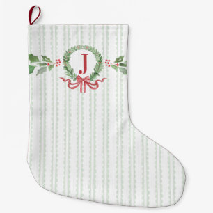 Grande Chaussette De Noël Saint-Jacques vert clair