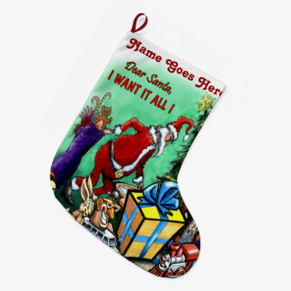 Grande Chaussette De Noël Santa Claus