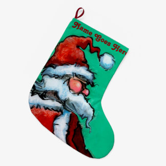 Grande Chaussette De Noël Santa Claus