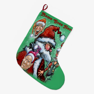 Grande Chaussette De Noël Santa Claus