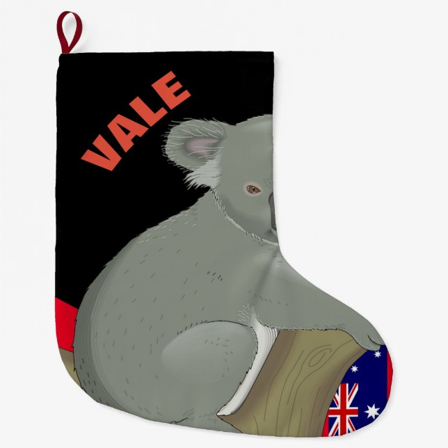 Grande Chaussette De Noël Sauvez Nos Koalas Pour Noël Gros Stoc De Noël (Devant)