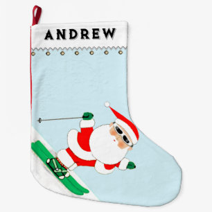 Grande Chaussette De Noël Ski Ski Ski