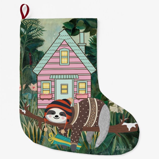 Grande Chaussette De Noël Sloth (Devant)