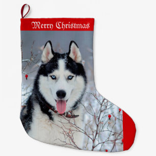 Grande Chaussette De Noël Snow Husky