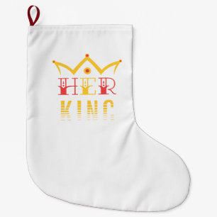 Grande Chaussette De Noël Son Roi