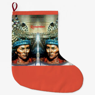 Grande Chaussette De Noël Souvenez-vous de leur réserve de Noël
