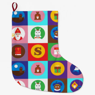 Grande Chaussette De Noël st nicholas Zwarte Piet