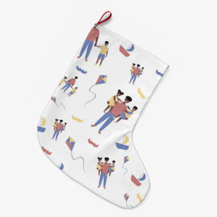 Grande Chaussette De Noël Stockage des fêtes des pères