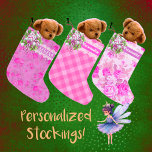 Grande Chaussette De Noël Sucre de canne rose Noël Stocker<br><div class="desc">Personnalisé, le violet et le rose avec les sucres de canne est si doux! Cette saison de vacances Think rose et Think Purple! Ces deux coloris branchés se marient pour faire vraiment éclater votre décor de vacances ! Les fleurs vintages se combinent avec les bonbons de Noël, les sucres de...</div>
