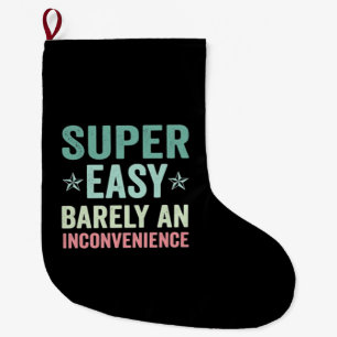 Grande Chaussette De Noël Super Facile À peine Une Gêne Drôle