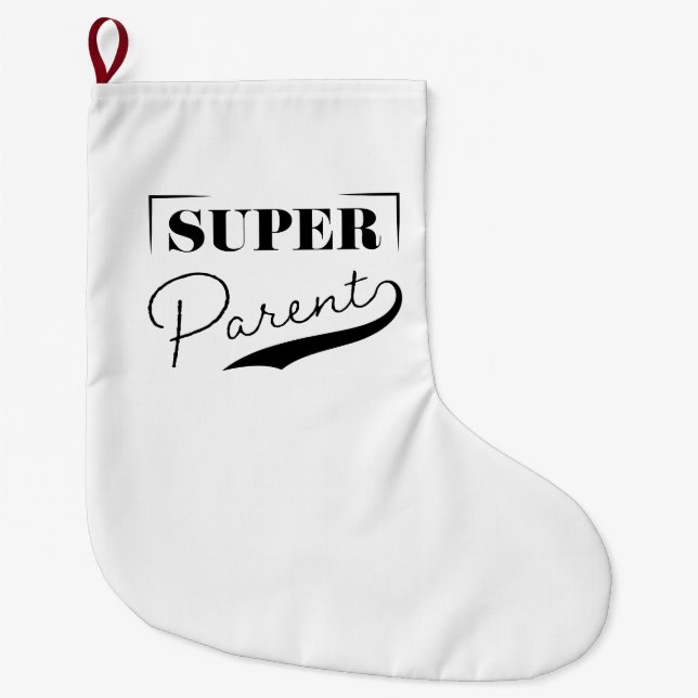 Grande Chaussette De Noël Super parent (Devant)