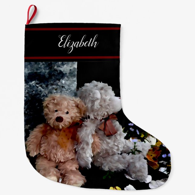 Grande Chaussette De Noël Teddy Bear Buddies (Devant)