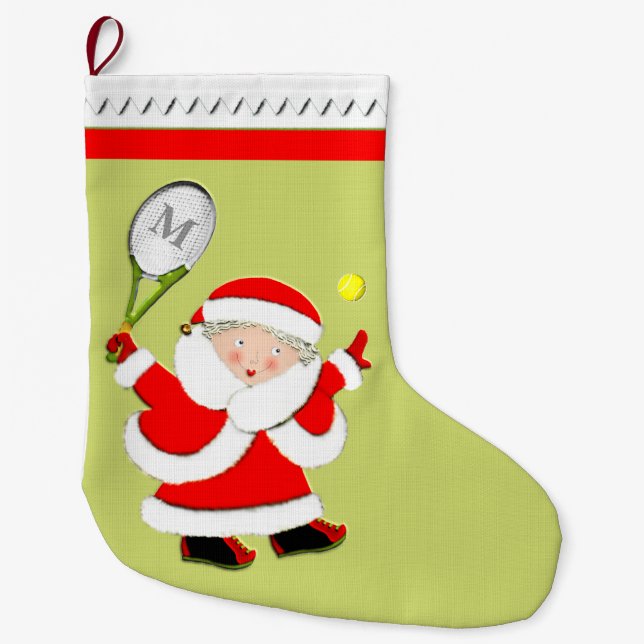 Grande Chaussette De Noël Tennis Féminin (Devant)