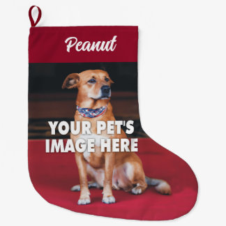 Grande Chaussette De Noël Ton chien photo Noël Stocker