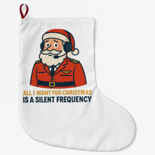 Grande Chaussette De Noël Tout ce que je veux pour Noël est une fréquence cl