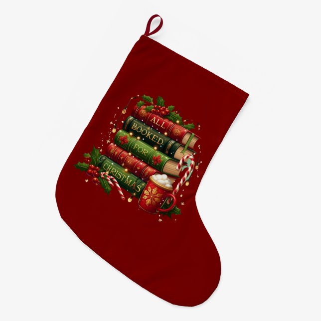 Grande Chaussette De Noël tout réservé pour Noël (Devant (Accrochage))