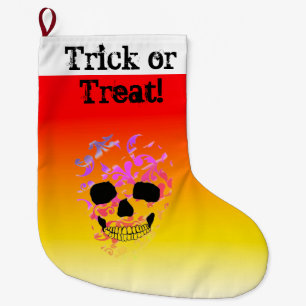 Grande Chaussette De Noël Trick ou Treat Halloween bonbon sac