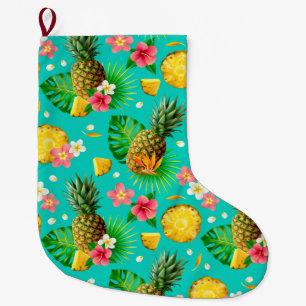 Grande Chaussette De Noël Tropical