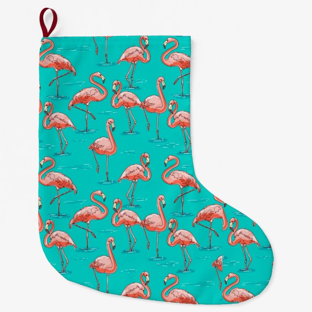 Grande Chaussette De Noël Tropical (Devant)