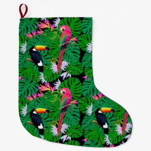Grande Chaussette De Noël Tropical