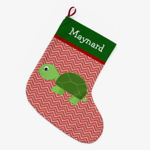 Grande Chaussette De Noël Turtle Pet Personnalisé