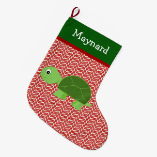 Grande Chaussette De Noël Turtle Pet Personnalisé