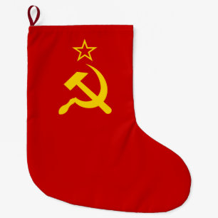 Grande Chaussette De Noël Union soviétique (URSS) (marteau communiste et fau