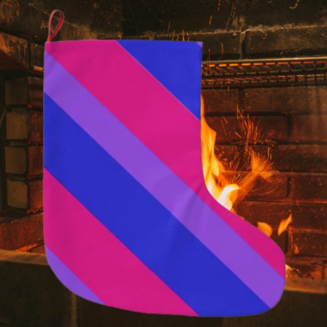 Grande Chaussette De Noël Vacances de la fierté Bi (Créateur téléchargé)