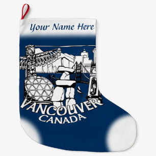 Grande Chaussette De Noël Vancouver Stocking Vancouver Christmas Stocking