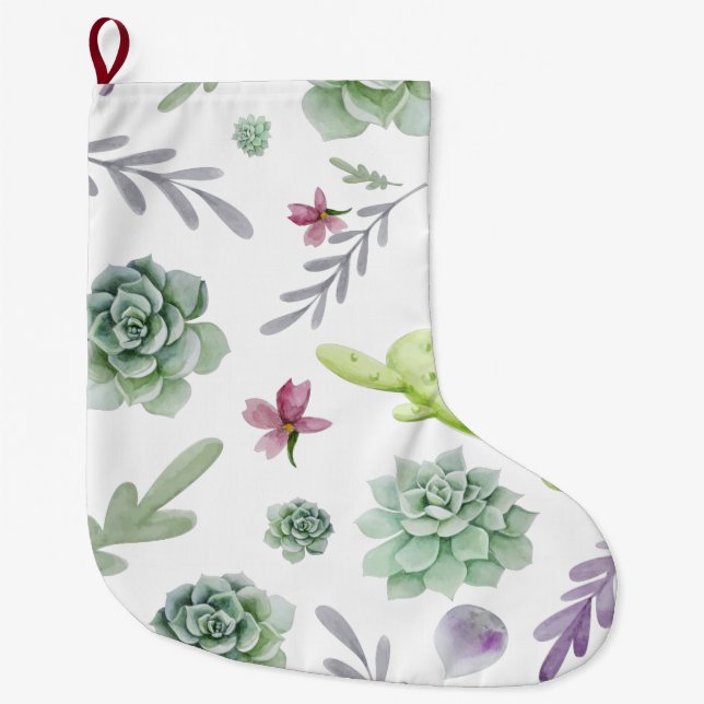 Grande Chaussette De Noël Variété de cactus (Devant)